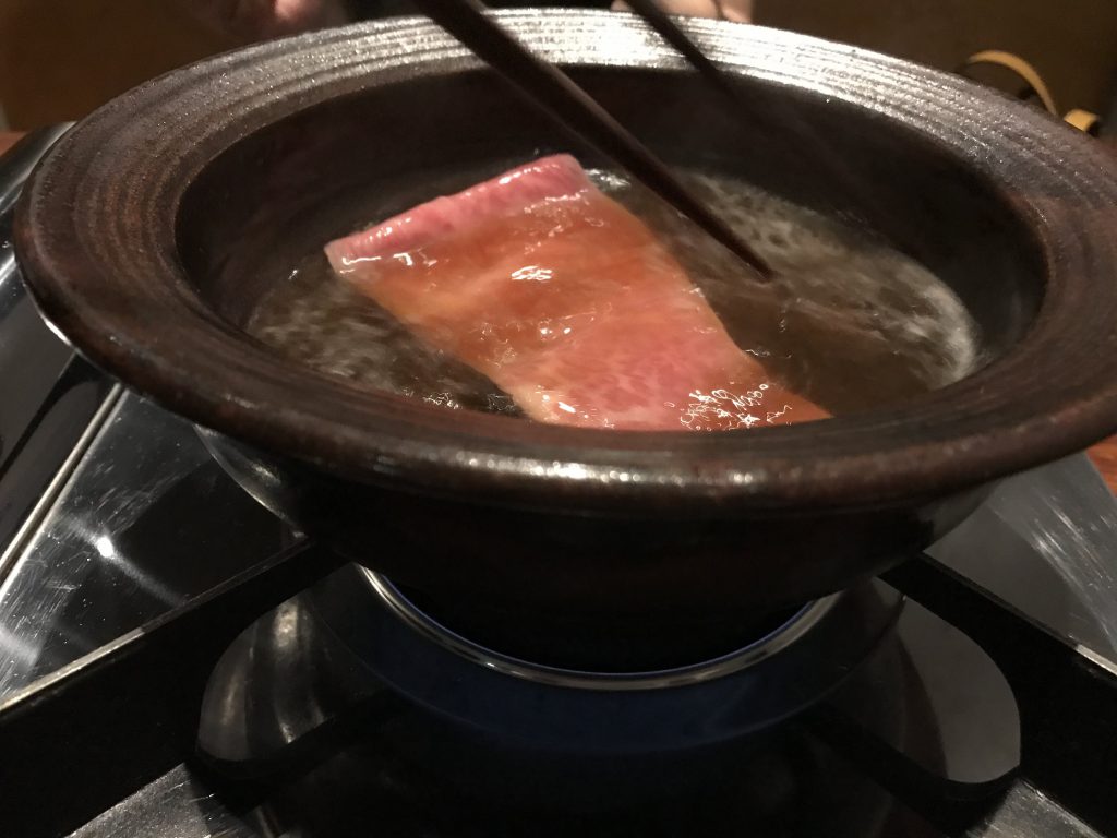 5鍋肉料理（ザブトンのしゃぶすき）