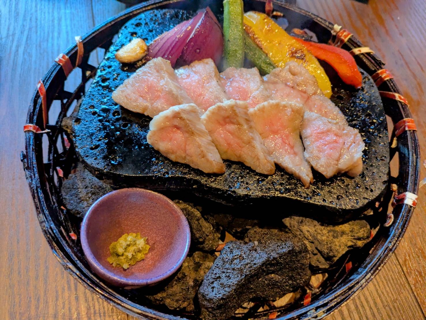 石板焼き 五島牛と島野菜