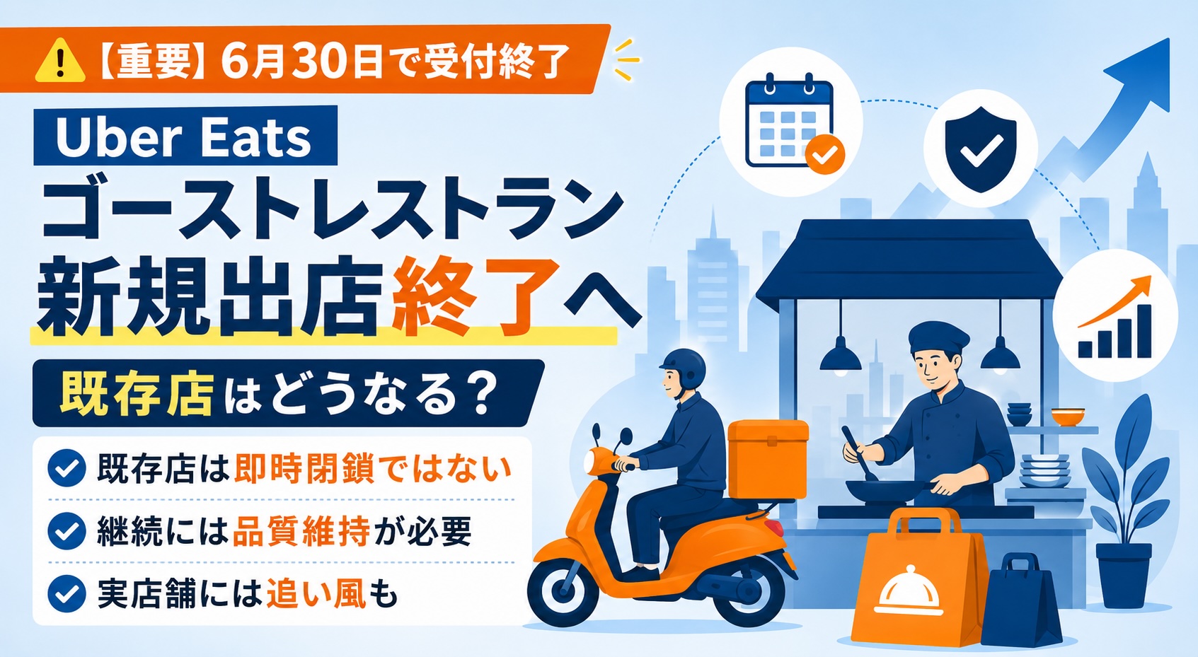 Uber Eats ゴーストレストラン新規受付終了
